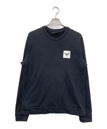 EMPORIO ARMANI（エンポリオ アルマーニ）の古着「クルーネックスウェット」｜ブラック