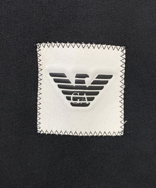EMPORIO ARMANI（エンポリオ アルマーニ）EMPORIO ARMANI (エンポリオ アルマーニ) クルーネックスウェット ブラック サイズ:XLの古着・服飾アイテム