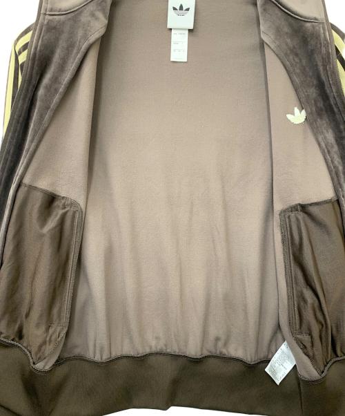 adidas（アディダス）adidas (アディダス) ファイヤーバード トラックトップ ベロア ブラウン サイズ:Sの古着・服飾アイテム