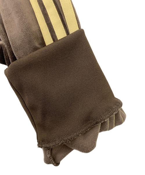 adidas（アディダス）adidas (アディダス) ファイヤーバード トラックトップ ベロア ブラウン サイズ:Sの古着・服飾アイテム