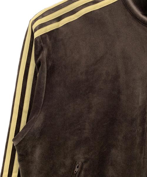 adidas（アディダス）adidas (アディダス) ファイヤーバード トラックトップ ベロア ブラウン サイズ:Sの古着・服飾アイテム