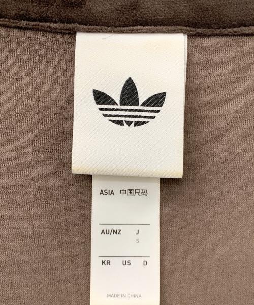 adidas（アディダス）adidas (アディダス) ファイヤーバード トラックトップ ベロア ブラウン サイズ:Sの古着・服飾アイテム
