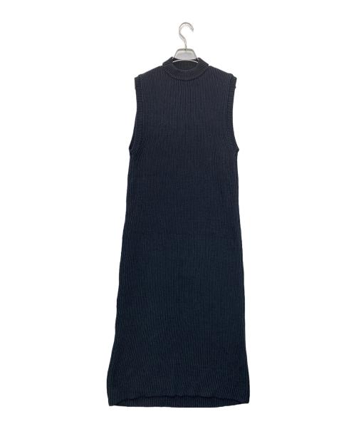TODAYFUL（トゥデイフル）TODAYFUL (トゥデイフル) Slit Neck Knitdress ネイビー サイズ:36の古着・服飾アイテム