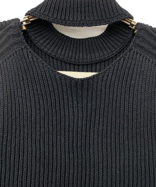 TODAYFUL（トゥデイフル）TODAYFUL (トゥデイフル) Slit Neck Knitdress ネイビー サイズ:36の古着・服飾アイテム