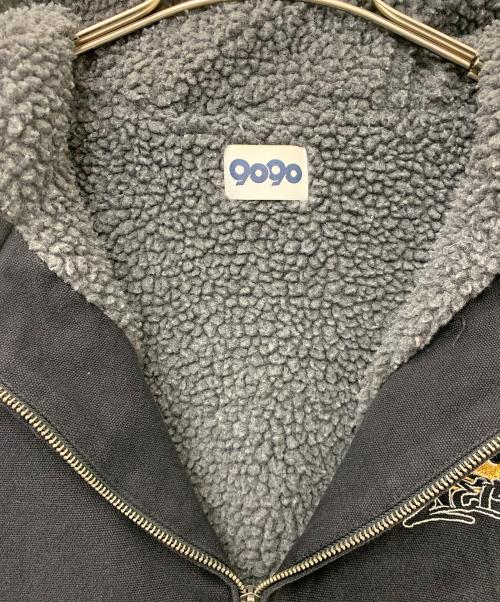 9090（9090）9090 (9090) King Logo Hooded Work Jacket ブラック サイズ:Lの古着・服飾アイテム