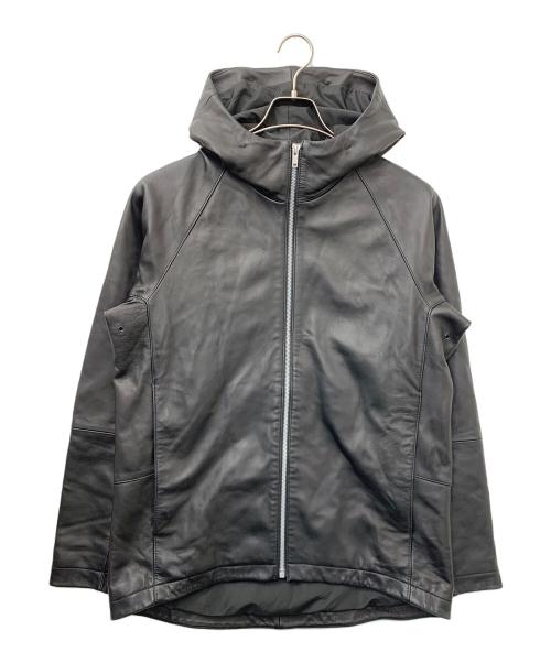 theory（セオリー）theory (セオリー) ラムレザージップパーカー ブラック サイズ:Lの古着・服飾アイテム