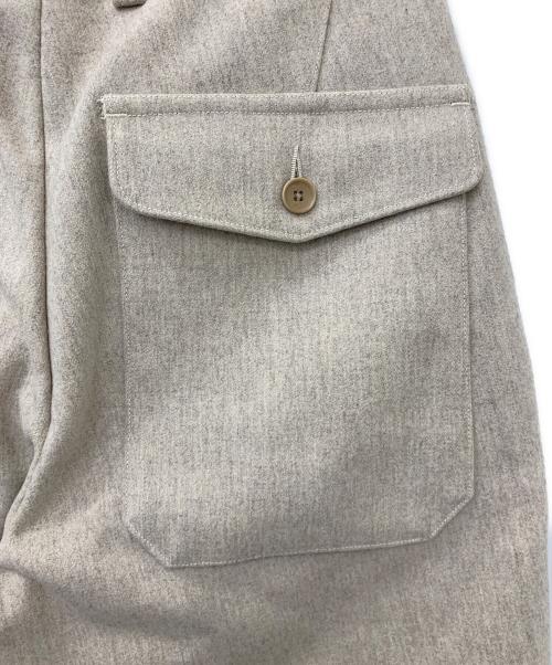 HAVERSACK（ハバーサック）HAVERSACK (ハバーサック) 圧縮ウールメルトンパンツ キナリ サイズ:Sの古着・服飾アイテム