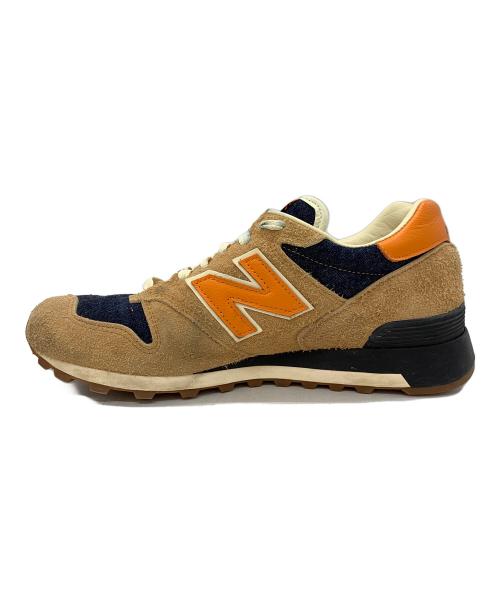NEW BALANCE（ニューバランス）NEW BALANCE (ニューバランス) LEVI'S (リーバイス) スニーカー ブラウン×ネイビー サイズ:28.5の古着・服飾アイテム