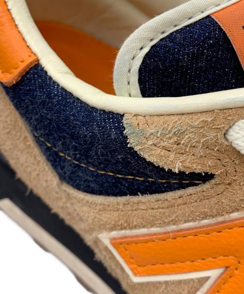 NEW BALANCE（ニューバランス）NEW BALANCE (ニューバランス) LEVI'S (リーバイス) スニーカー ブラウン×ネイビー サイズ:28.5の古着・服飾アイテム