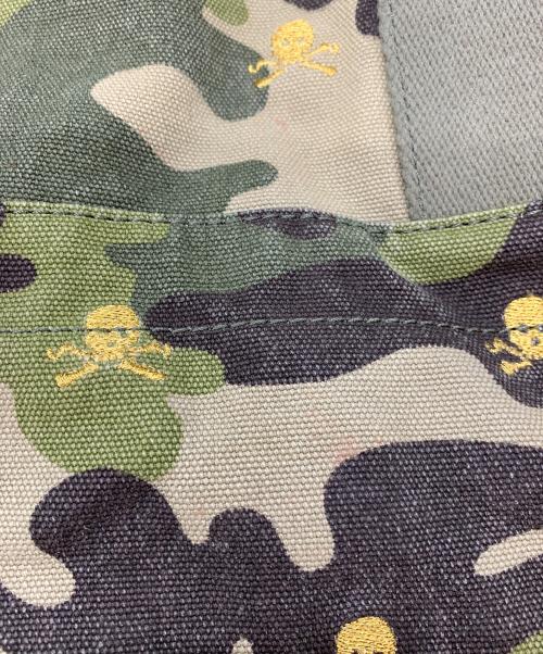 Rugby Ralph Lauren（ラグビーラルフローレン）Rugby Ralph Lauren (ラグビーラルフローレン) スカル刺繍キャンバストートバッグ カーキの古着・服飾アイテム