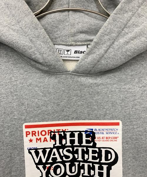 BlackEyePatch（ブラックアイパッチ）BlackEyePatch (ブラックアイパッチ) WASTED YOUTH (ウェイステッドユース) パーカー グレー サイズ:Mの古着・服飾アイテム