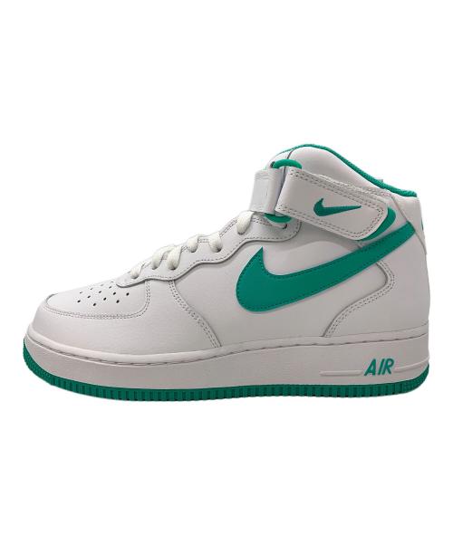 NIKE（ナイキ）NIKE (ナイキ) AIR FORCE1 MID ホワイト×グリーン サイズ:27.5の古着・服飾アイテム