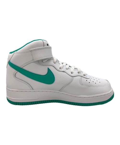 NIKE（ナイキ）NIKE (ナイキ) AIR FORCE1 MID ホワイト×グリーン サイズ:27.5の古着・服飾アイテム