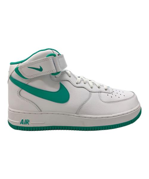 NIKE（ナイキ）NIKE (ナイキ) AIR FORCE1 MID ホワイト×グリーン サイズ:27.5の古着・服飾アイテム