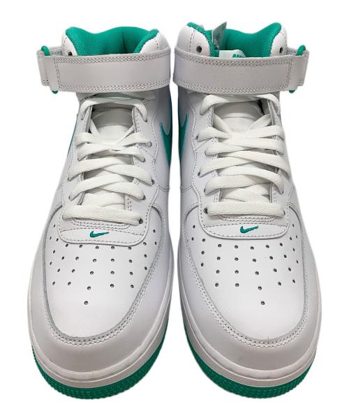 NIKE（ナイキ）NIKE (ナイキ) AIR FORCE1 MID ホワイト×グリーン サイズ:27.5の古着・服飾アイテム