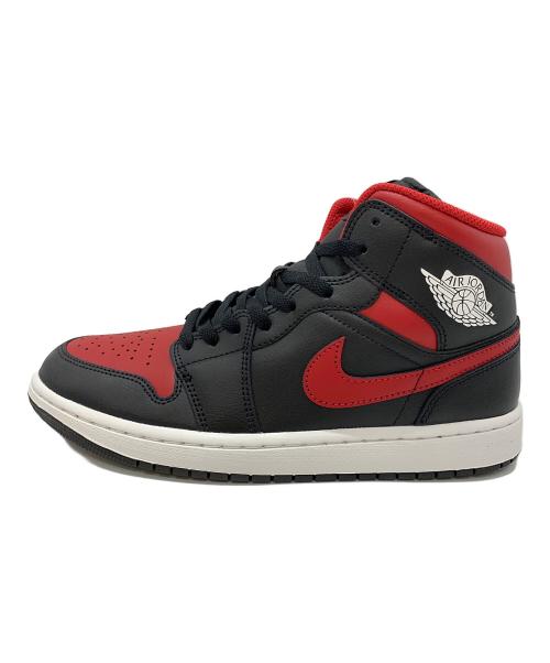 NIKE（ナイキ）NIKE (ナイキ) AIR JORDAN 1 MID ブラック×レッド サイズ:27.5の古着・服飾アイテム