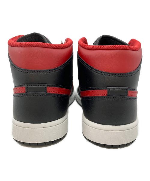 NIKE（ナイキ）NIKE (ナイキ) AIR JORDAN 1 MID ブラック×レッド サイズ:27.5の古着・服飾アイテム