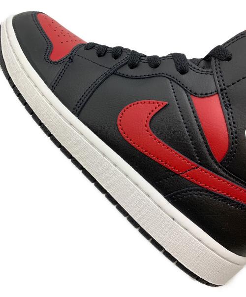 NIKE（ナイキ）NIKE (ナイキ) AIR JORDAN 1 MID ブラック×レッド サイズ:27.5の古着・服飾アイテム