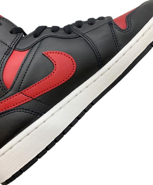 NIKE（ナイキ）NIKE (ナイキ) AIR JORDAN 1 MID ブラック×レッド サイズ:27.5の古着・服飾アイテム