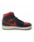 中古・古着 NIKE (ナイキ) AIR JORDAN 1 MID ブラック×レッド サイズ:27.5：12000円