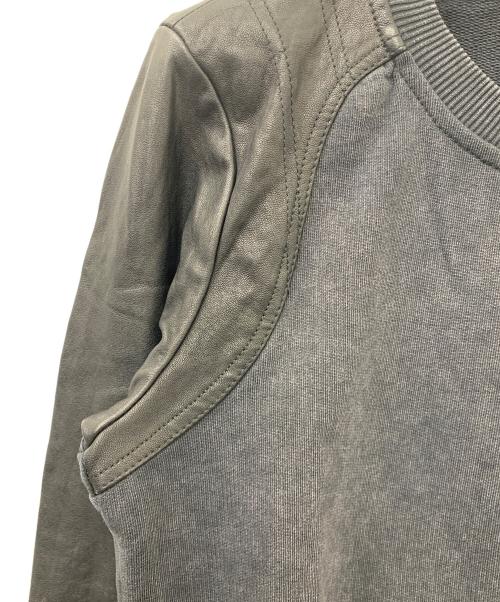 DIESEL（ディーゼル）DIESEL (ディーゼル) 切り替えレザースウェット ブラック サイズ:Sの古着・服飾アイテム