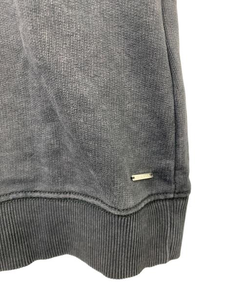 DIESEL（ディーゼル）DIESEL (ディーゼル) 切り替えレザースウェット ブラック サイズ:Sの古着・服飾アイテム