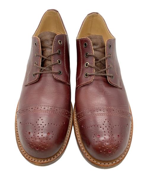 MODERN WORK DECO（モダンワーク デコ）MODERN WORK DECO (モダンワーク デコ) メダリオン キャップトゥ レザーシューズ ブラウン サイズ:6の古着・服飾アイテム