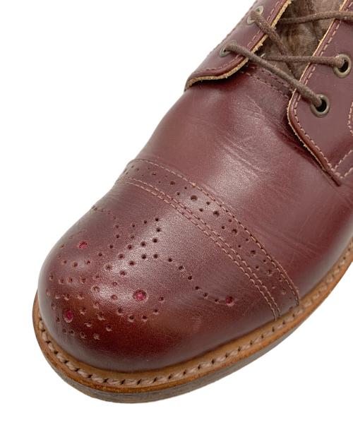 MODERN WORK DECO（モダンワーク デコ）MODERN WORK DECO (モダンワーク デコ) メダリオン キャップトゥ レザーシューズ ブラウン サイズ:6の古着・服飾アイテム