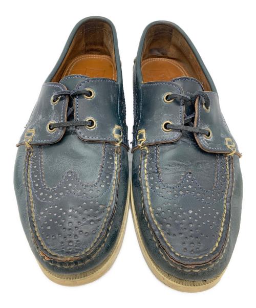 Thom Browne（トムブラウン）Thom Browne (トムブラウン) デッキシューズ ネイビー サイズ:UK 9の古着・服飾アイテム