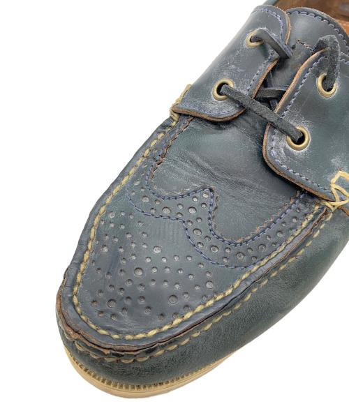 Thom Browne（トムブラウン）Thom Browne (トムブラウン) デッキシューズ ネイビー サイズ:UK 9の古着・服飾アイテム