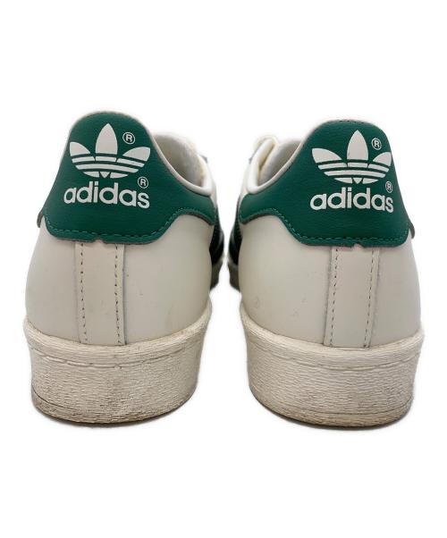 adidas（アディダス）adidas (アディダス) SUPERSTAR82 ホワイト×グリーン サイズ:29の古着・服飾アイテム