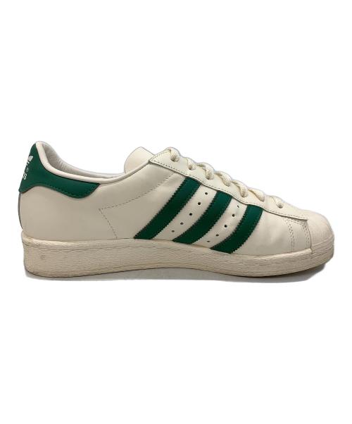 adidas（アディダス）adidas (アディダス) SUPERSTAR82 ホワイト×グリーン サイズ:29の古着・服飾アイテム