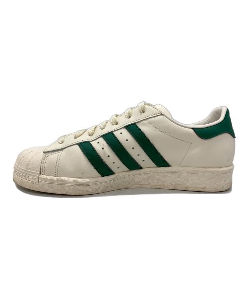 adidas（アディダス）adidas (アディダス) SUPERSTAR82 ホワイト×グリーン サイズ:29の古着・服飾アイテム