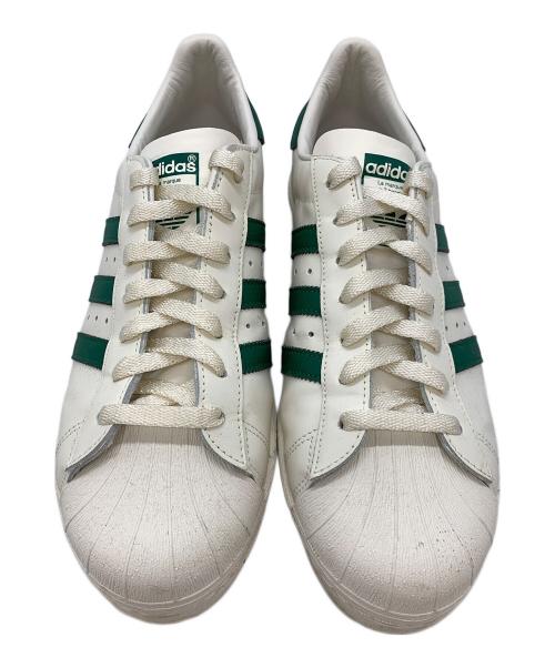 adidas（アディダス）adidas (アディダス) SUPERSTAR82 ホワイト×グリーン サイズ:29の古着・服飾アイテム