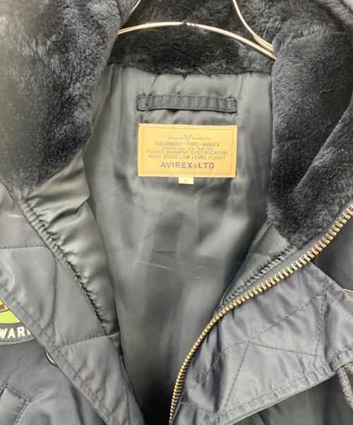 AVIREX（アヴィレックス）AVIREX (アヴィレックス) N-3B コマーシャルフライトジャケット ブラック サイズ:Lの古着・服飾アイテム