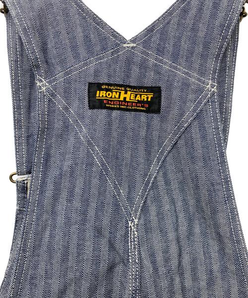 IRON HEART（アイアンハート）IRON HEART (アイアンハート) 10.5ozヘリンボン ダブルニーオーバーオール インディゴ サイズ:W30×L34の古着・服飾アイテム