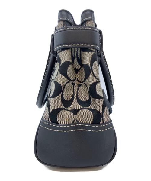 COACH（コーチ）COACH (コーチ) ハンドバッグ ベージュ×ブラックの古着・服飾アイテム