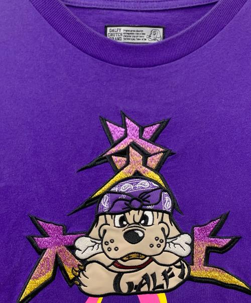 GALFY（ガルフィー）GALFY (ガルフィー) 半袖カットソー ピンク×パープル サイズ:Lの古着・服飾アイテム
