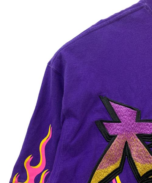 GALFY（ガルフィー）GALFY (ガルフィー) 半袖カットソー ピンク×パープル サイズ:Lの古着・服飾アイテム