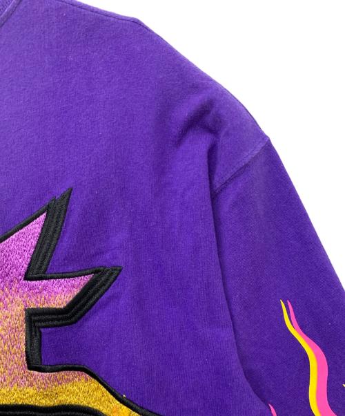 GALFY（ガルフィー）GALFY (ガルフィー) 半袖カットソー ピンク×パープル サイズ:Lの古着・服飾アイテム