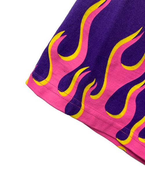GALFY（ガルフィー）GALFY (ガルフィー) 半袖カットソー ピンク×パープル サイズ:Lの古着・服飾アイテム