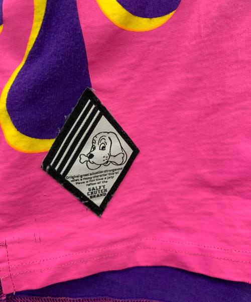 GALFY（ガルフィー）GALFY (ガルフィー) 半袖カットソー ピンク×パープル サイズ:Lの古着・服飾アイテム