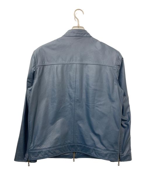 SCHAFFEN（シャッフェン）SCHAFFEN (シャッフェン) レザージャケット ネイビー サイズ:1の古着・服飾アイテム
