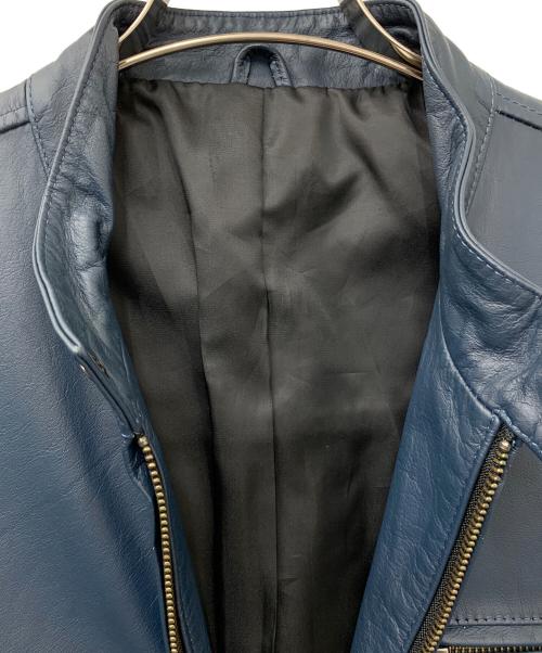 SCHAFFEN（シャッフェン）SCHAFFEN (シャッフェン) レザージャケット ネイビー サイズ:1の古着・服飾アイテム