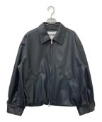 CITENシテン）の古着「レザーライクジャケット」｜ブラック