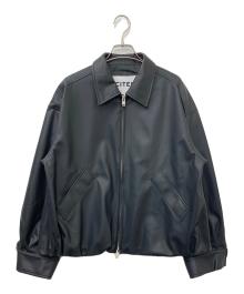 CITEN（シテン）の古着「レザーライクジャケット」｜ブラック
