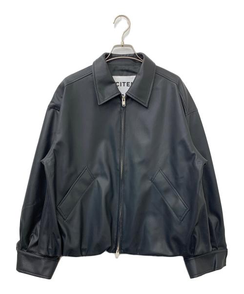 CITEN（シテン）CITEN (シテン) レザーライクジャケット ブラック サイズ:Mの古着・服飾アイテム