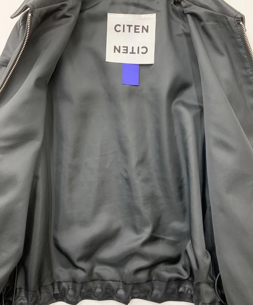 CITEN（シテン）CITEN (シテン) レザーライクジャケット ブラック サイズ:Mの古着・服飾アイテム
