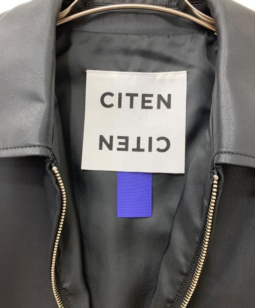 CITEN（シテン）CITEN (シテン) レザーライクジャケット ブラック サイズ:Mの古着・服飾アイテム
