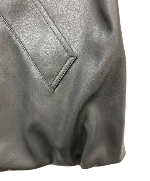 CITEN（シテン）CITEN (シテン) レザーライクジャケット ブラック サイズ:Mの古着・服飾アイテム